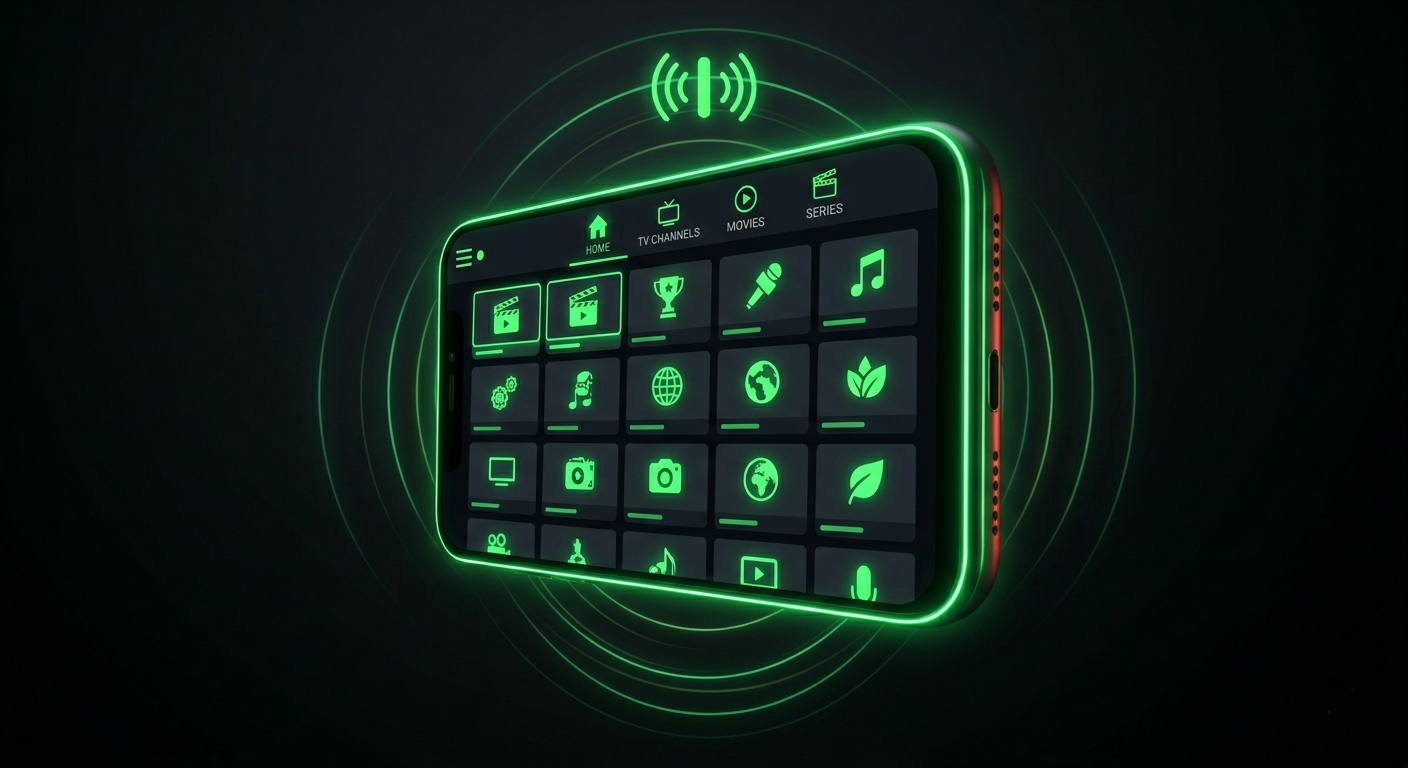 Application IPTV sur smartphone